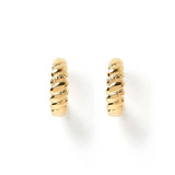 Find Tilly Gold Hoop Earrings - Arms of Eve at Bungalow Trading Co.