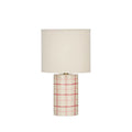Zadie Table Lamp Ivory &  Red