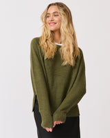 Find Tory Knit Sweater Khaki - Cartel & Willow at Bungalow Trading Co.