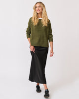 Find Tory Knit Sweater Khaki - Cartel & Willow at Bungalow Trading Co.