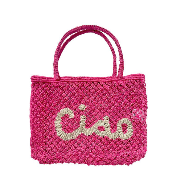 Find Tracy Ciao Little Jute Bag Hot Pink - The Jacksons at Bungalow Trading Co.