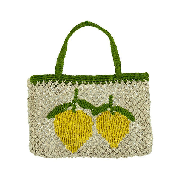 Find Tracy Lemon Little Jute Bag - The Jacksons at Bungalow Trading Co.