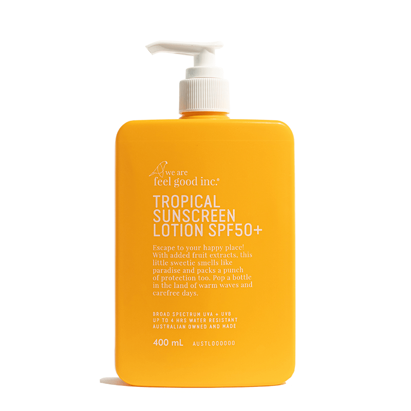 Find Tropical Sunscreen SPF50+ 400ml - We Are Feel Good Inc. at Bungalow Trading Co.