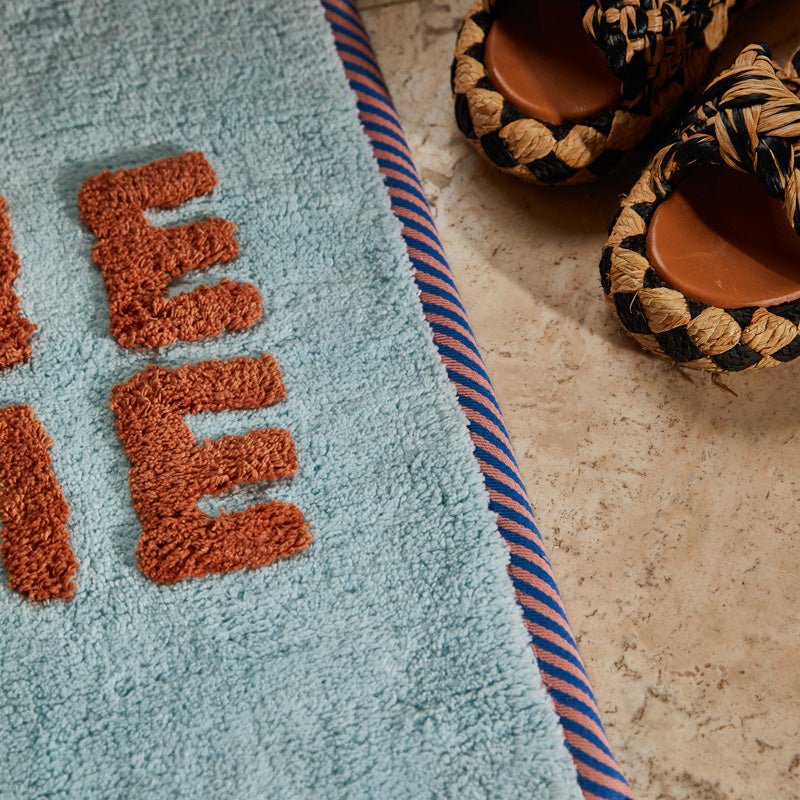 Find Tula Nudie Rudie Bath Mat Mini - Sky - Sage & Clare at Bungalow Trading Co.