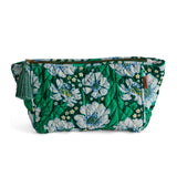 Find Tumbling Flowers Green Velvet Toiletry Bag - Kip & Co at Bungalow Trading Co.