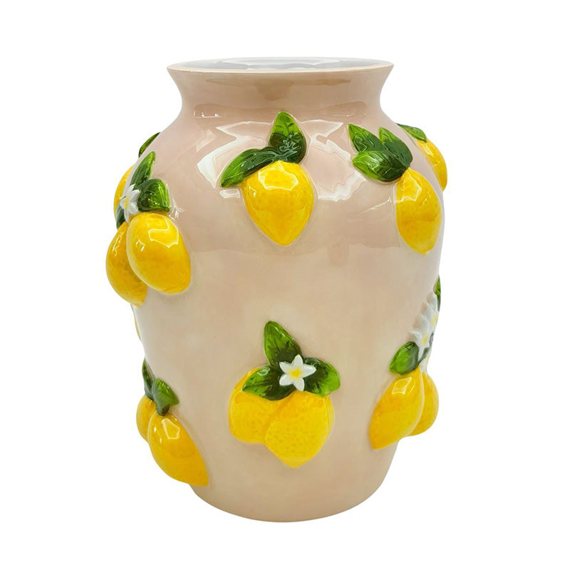 Tuscan Lemon Vase Pink
