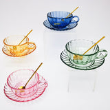 Maisy Glass Tea Cup Set Blue