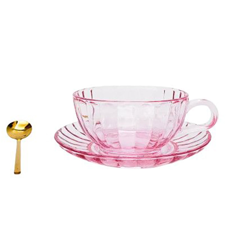 Maisy Glass Tea Cup Set Pink