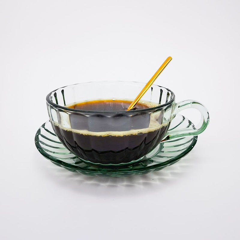 Maisy Glass Tea Cup Set Green