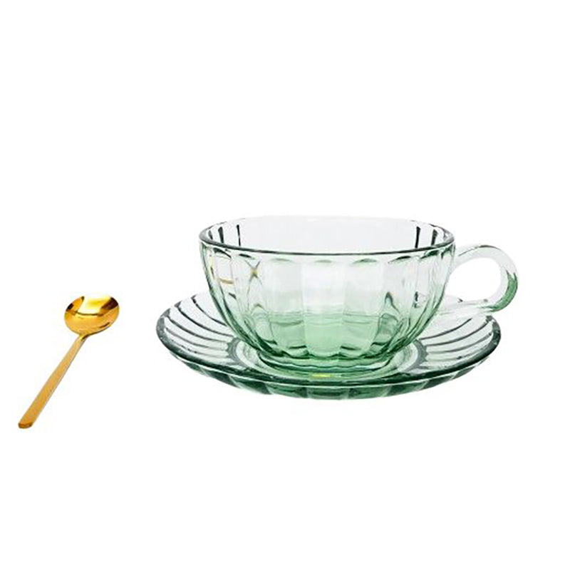 Maisy Glass Tea Cup Set Green