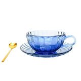Maisy Glass Tea Cup Set Blue