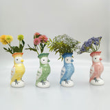Perdy Parrot Planter/Vase Blue