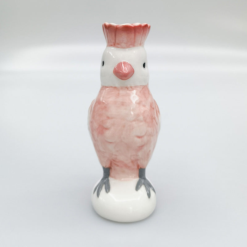 Perdy Parrot Planter/Vase Pink