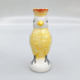 Perdy Parrot Planter/Vase Yellow