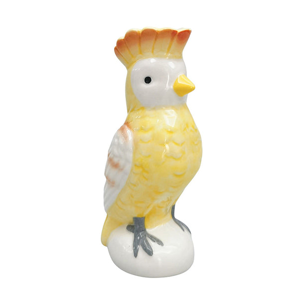 Perdy Parrot Planter/Vase Yellow