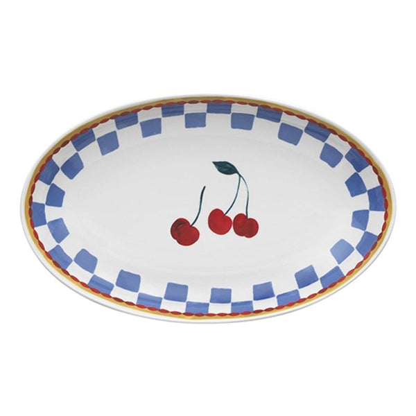 Find Valentina Oval Serving Platter Cherry - CWM at Bungalow Trading Co.