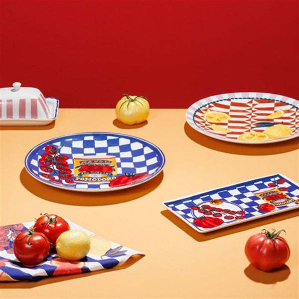 Find Valentina Rectangular Serving Platter Tomato - CWM at Bungalow Trading Co.