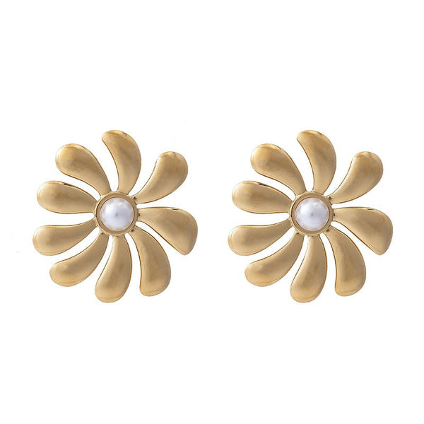 Find Vela Earrings Gold - Sable & Dixie at Bungalow Trading Co.