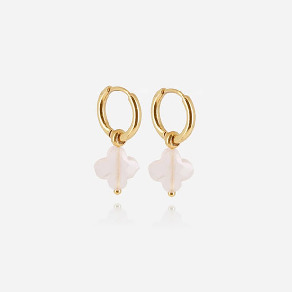 Find Velasquez Earrings Rose Quartz - Zag Bijoux at Bungalow Trading Co.