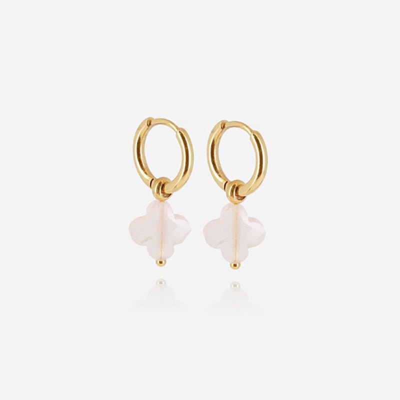 Find Velasquez Earrings Rose Quartz - Zag Bijoux at Bungalow Trading Co.