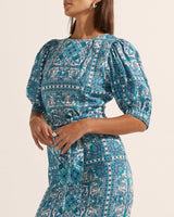 Find Venture Dress Sapphire Tile - Zoe Kratzmann at Bungalow Trading Co.