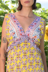 Find Vintage Affair Dress Yellow - Curate by Trelise Cooper at Bungalow Trading Co.