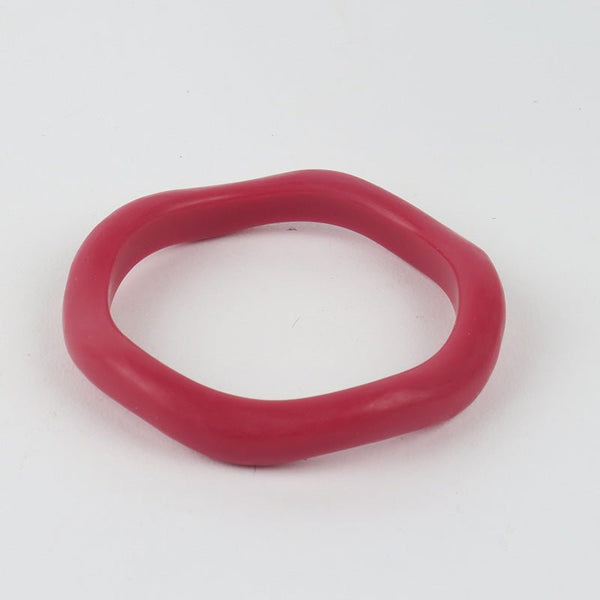 Find Wave Resin Bangle Red - Moose and Meg at Bungalow Trading Co.