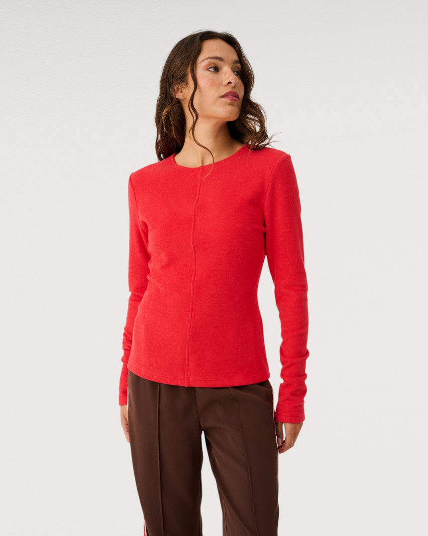 Aspyn Long Sleeve Top Siren Red