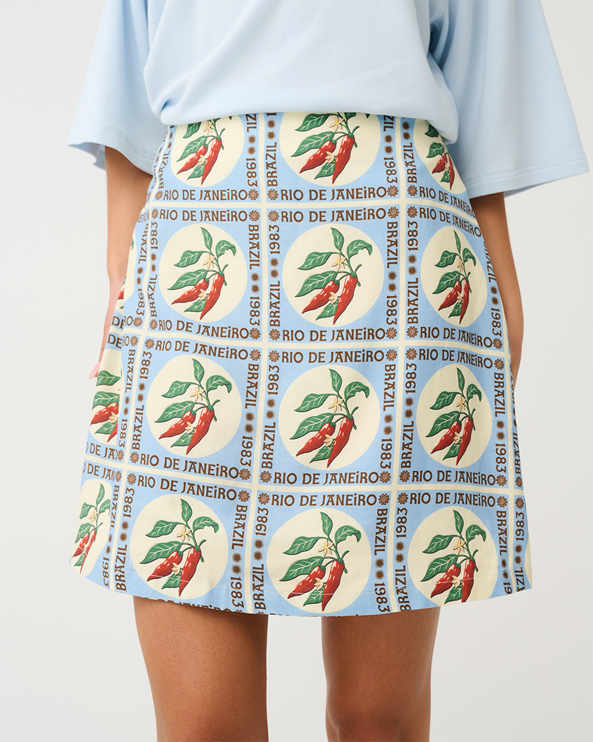 Zyla Mini Skirt Chilli