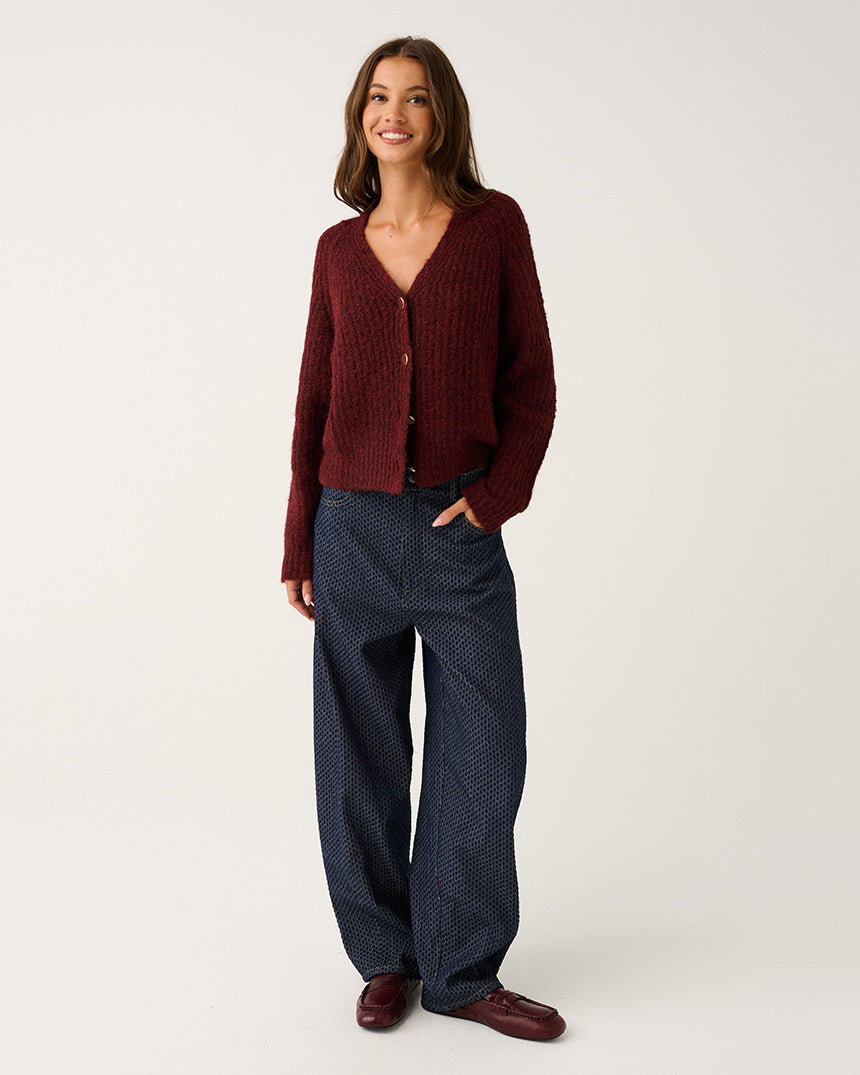 Hazel Cardigan Mulberry