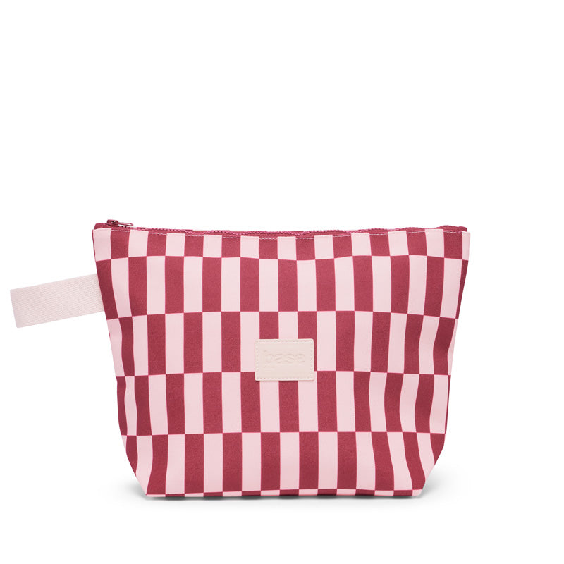 Wet Base Large Burgundy/Peony Check