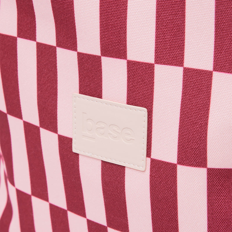 Wet Base Large Burgundy/Peony Check