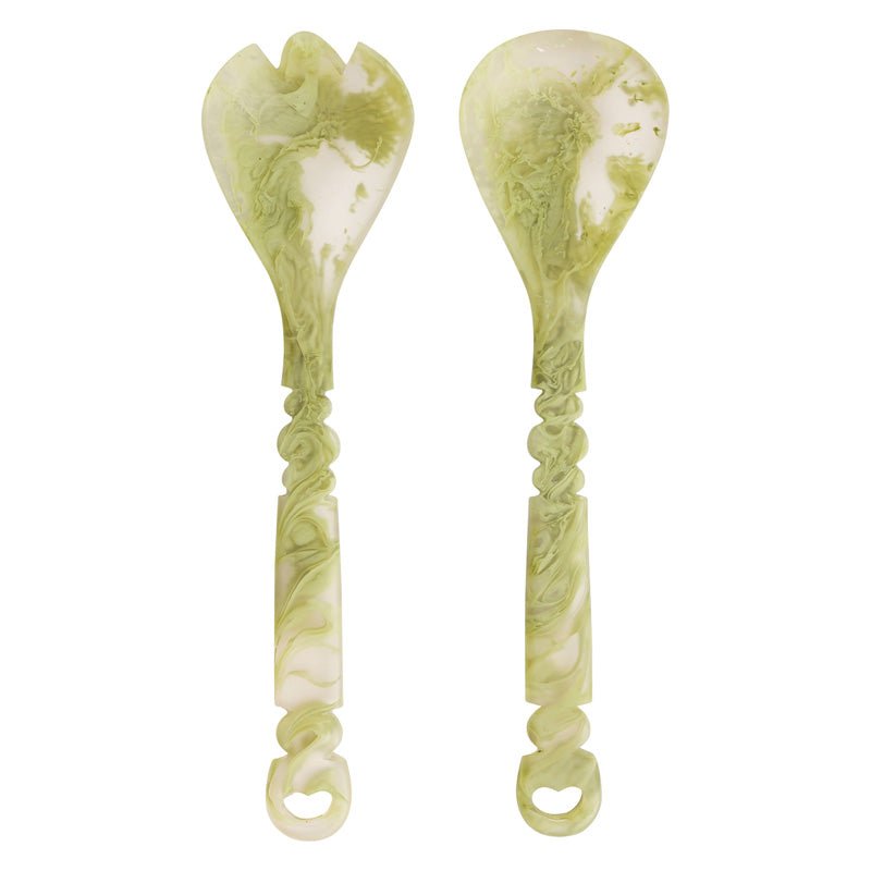 Find Wilkie Salad Servers Pistachio - Sage & Clare at Bungalow Trading Co.