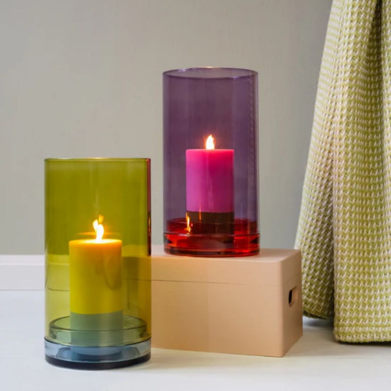 Lucius Glass Lantern Large Violet