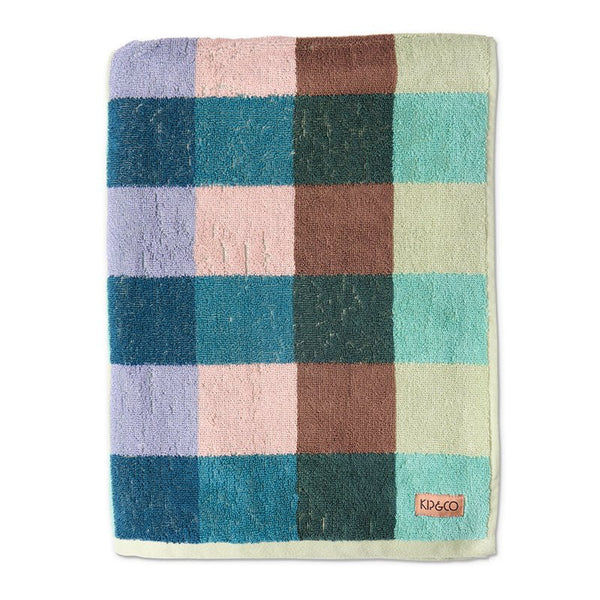 Find Woodlands Tartan Terry Bath Sheet - Kip & Co at Bungalow Trading Co.