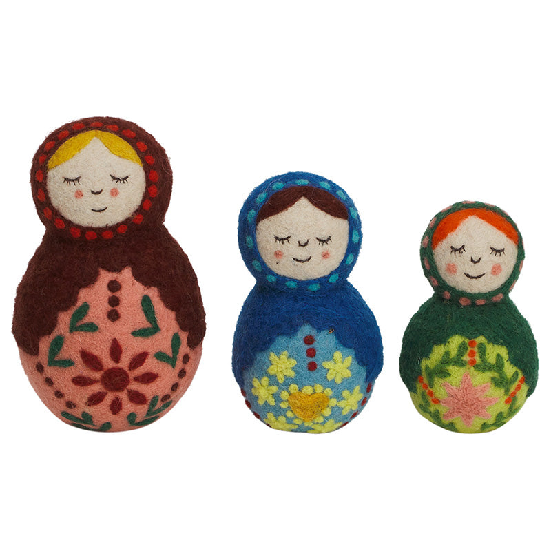 Bernadette Felt Nesting Dolls