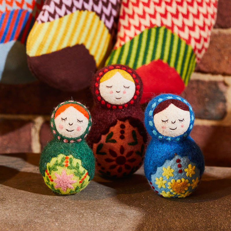 Bernadette Felt Nesting Dolls