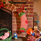 Palmina Knitted Stocking Crimson