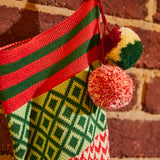 Palmina Knitted Stocking Crimson