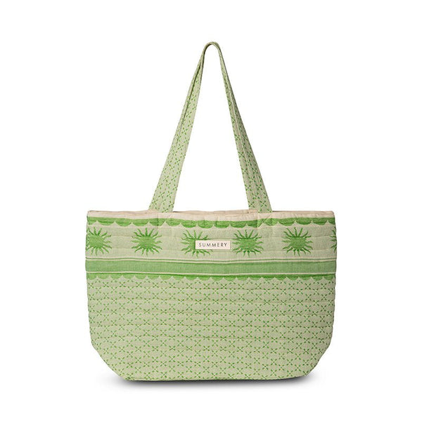 Find Zain Beach Bag Lime - Summery Copenhagen at Bungalow Trading Co.