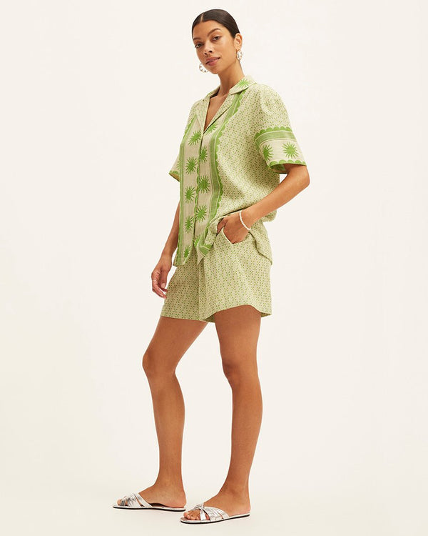 Find Zain Shorts Lime - Summery Copenhagen at Bungalow Trading Co.