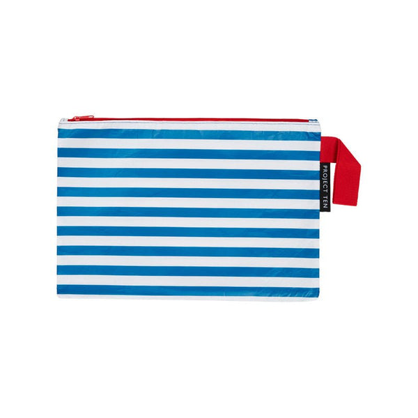 Find Zip Pouch Breton Stripe - Project Ten at Bungalow Trading Co.