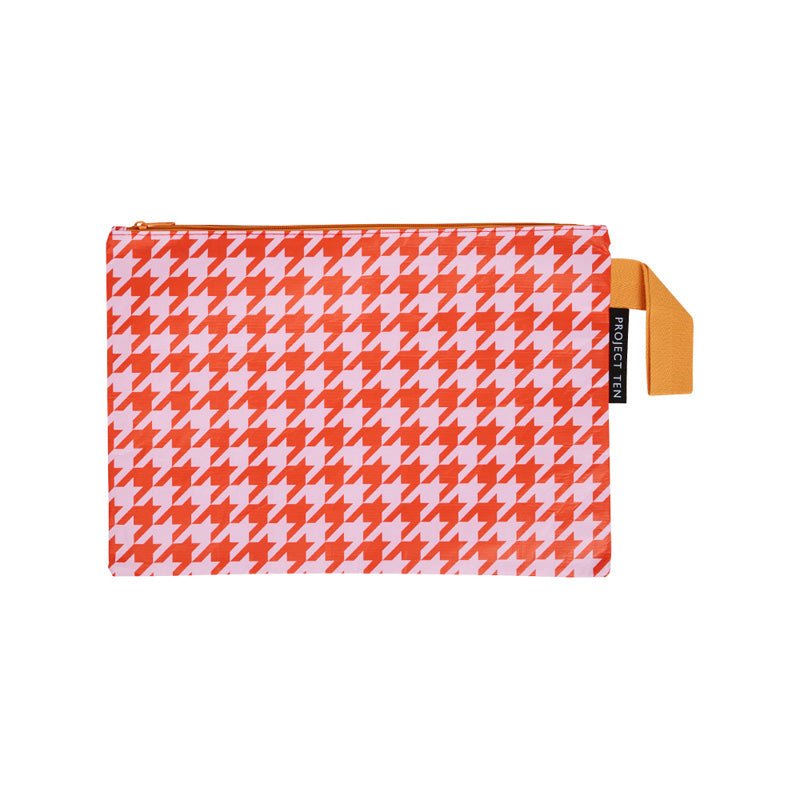 Find Zip Pouch Houndstooth - Project Ten at Bungalow Trading Co.