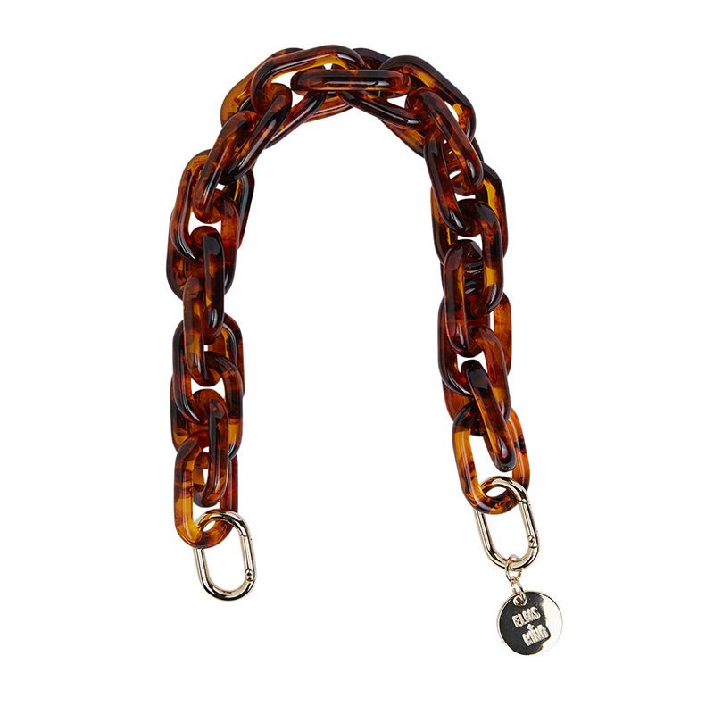 Find Acrylic Chain Strap Tortoise Shell - Elms + King at Bungalow Trading Co.