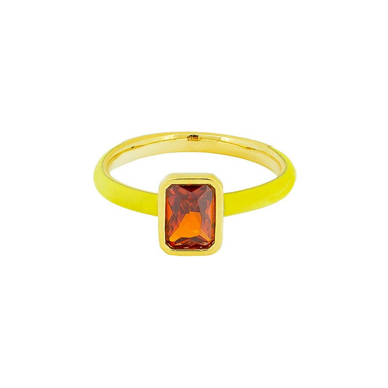 Find Alexis Enamel Ring Garnet - Tiger Tree at Bungalow Trading Co.
