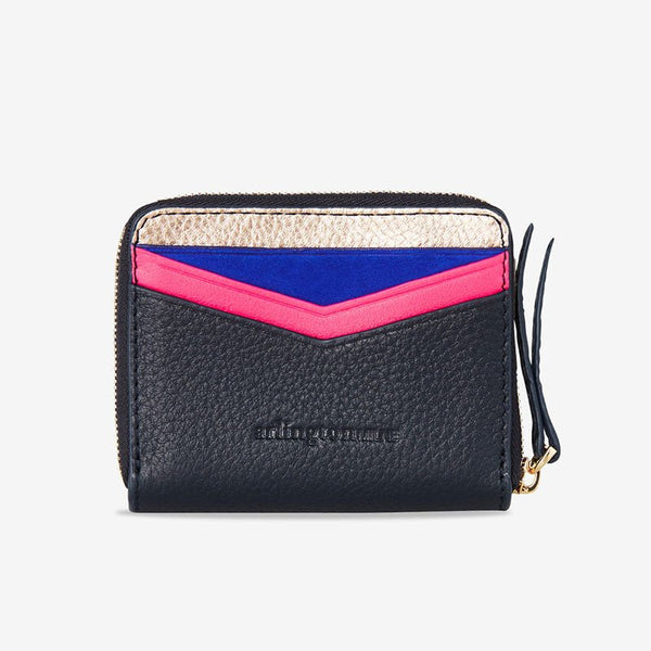 Find Alexis Zip Purse Navy Multi - Arlington Milne at Bungalow Trading Co.
