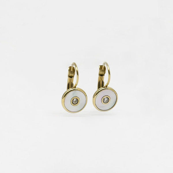 Find Aretha Earrings Mother of Pearl - Zag Bijoux at Bungalow Trading Co.