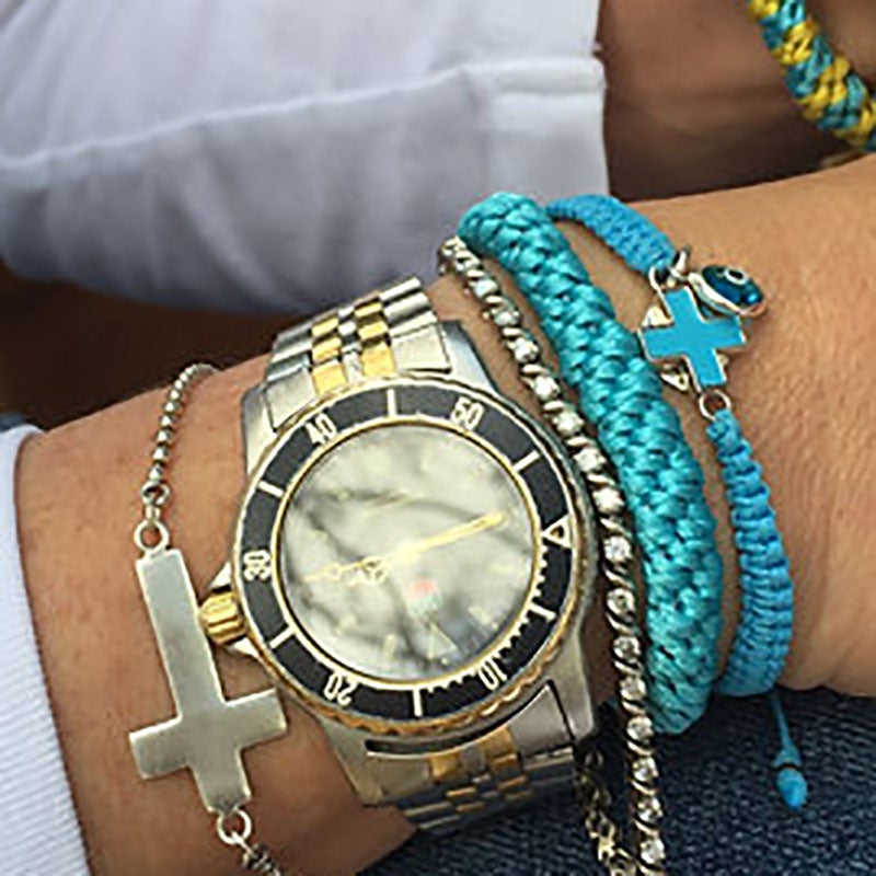 Find Beeyoo Hairbands Aqua Set of 5 - Beeyoo at Bungalow Trading Co.