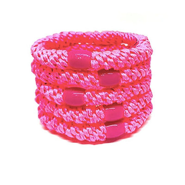Find Beeyoo Hairbands Neon Pink Set of 5 - Beeyoo at Bungalow Trading Co.