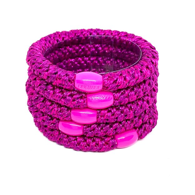 Find Beeyoo Hairbands Pink Glitter Set of 5 - Beeyoo at Bungalow Trading Co.